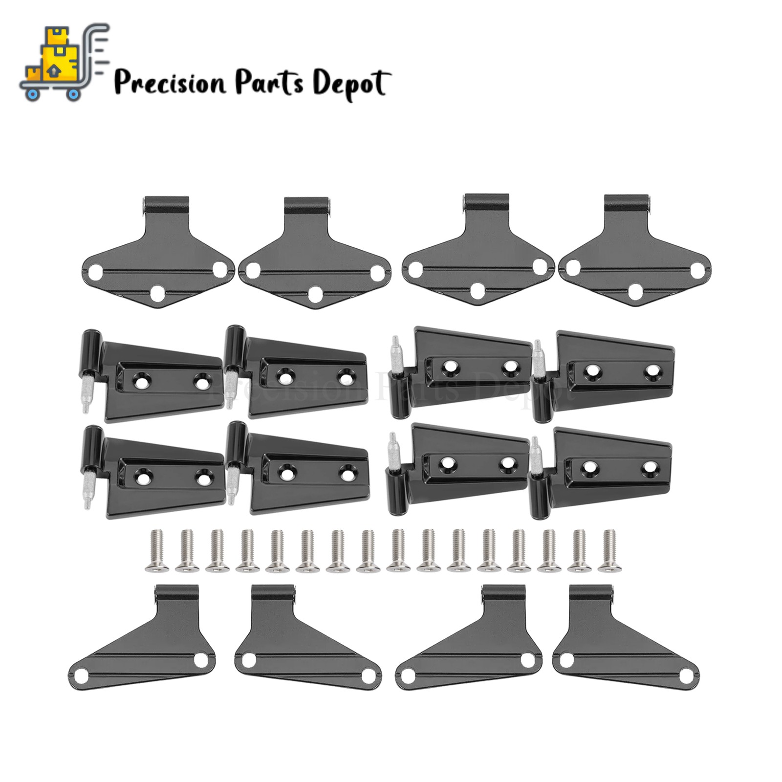 NEW 16PCS Fits 2007-2018 Jeep Wrangler JK Body Door Hinge Replacement Set
