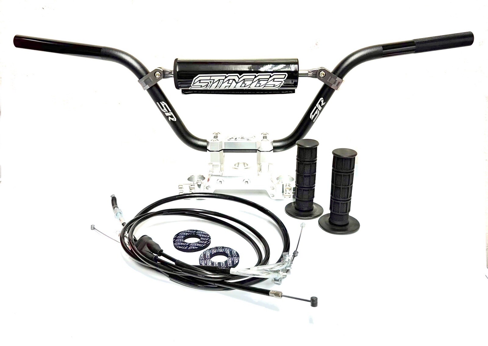 crf110 bar kit Staggs Racing Crf110 Crf125F Bar Kit RAW Clamp