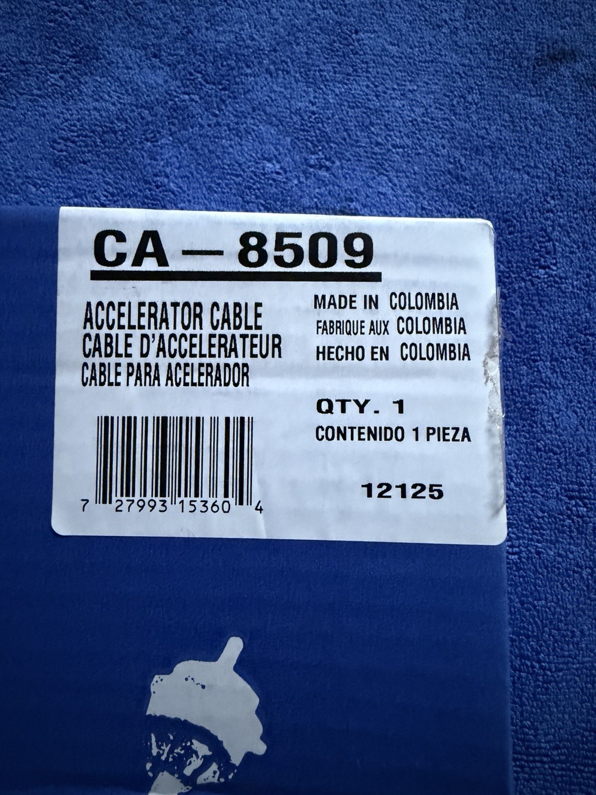 Carburetor Accelerator Cable Pioneer CA-8509 Carburetor Accelerator Cable Pioneer CA-8509