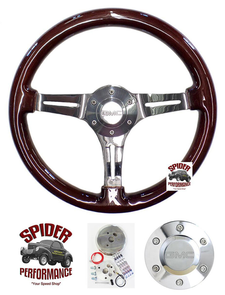 1989-1994 GMC C/K pickup wood steering wheel 15