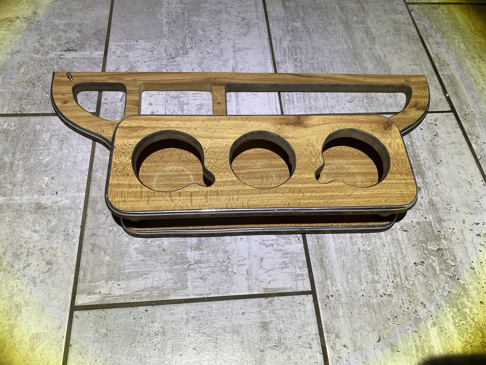 Vintage Wooden 70’s Van Cup holder