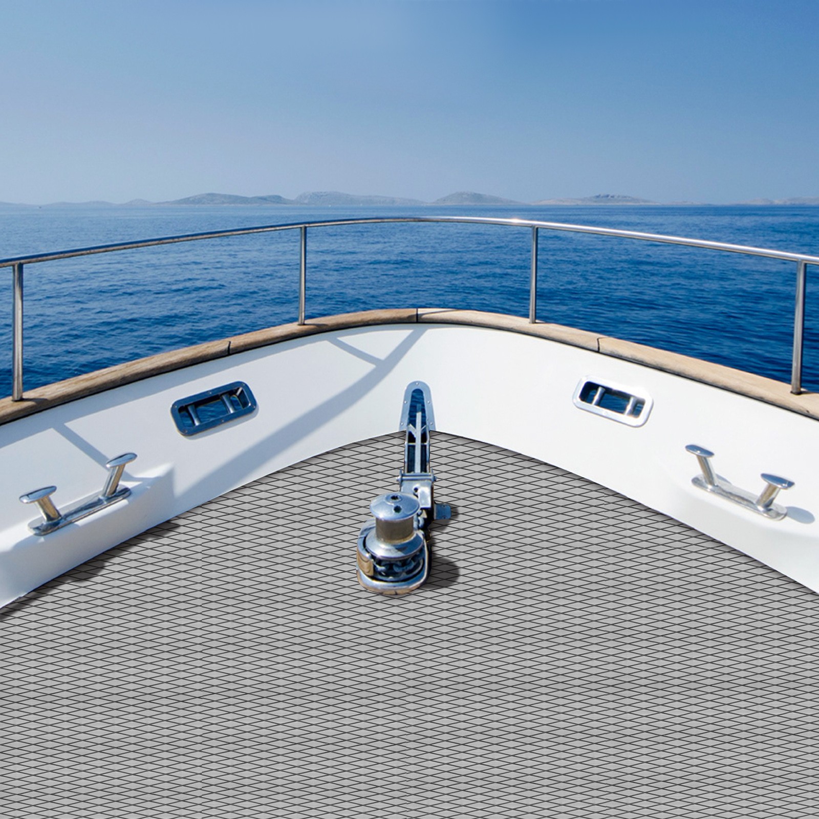 Diamond Blocks EVA Foam Boat Flooring Faux Teak Marine Yacht Decking Sheet Mat