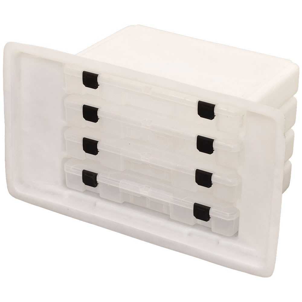 Blue Wave Boat Tackle Box Storage Tub | 12 1/2 x 22 Inch