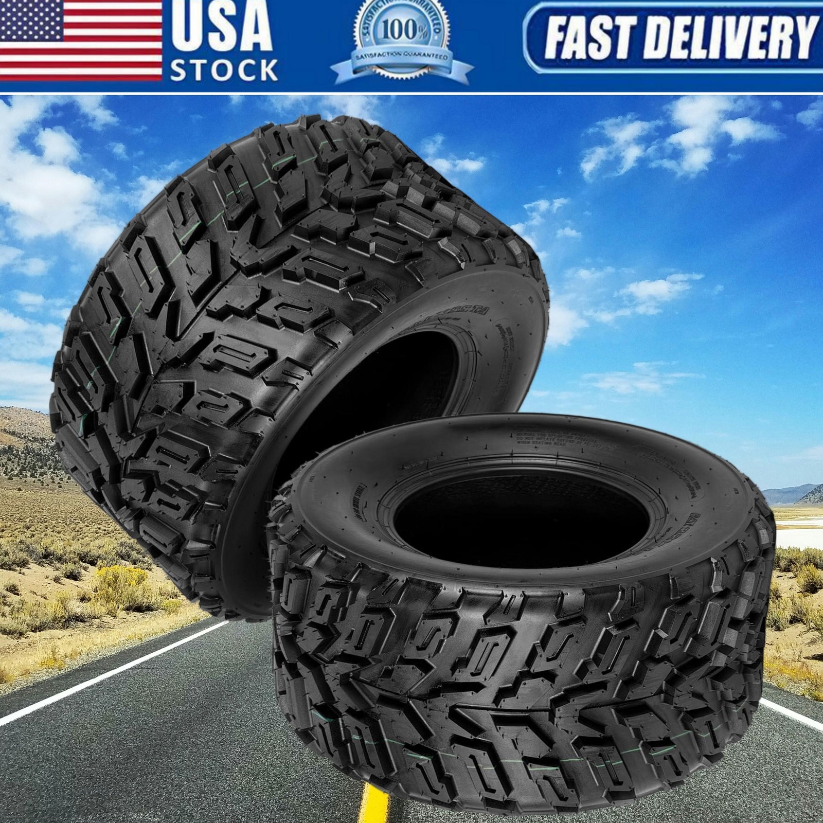 🔥2 Pack 22x11-10 ATV UTV Tires All Terrain Tire 6 Ply Rated 22x11x10 22-11-10 🔥2 Pack 22x11-10 ATV UTV Tires All Terrain Tire 6 Ply Rated 22x11x10 22-11-10