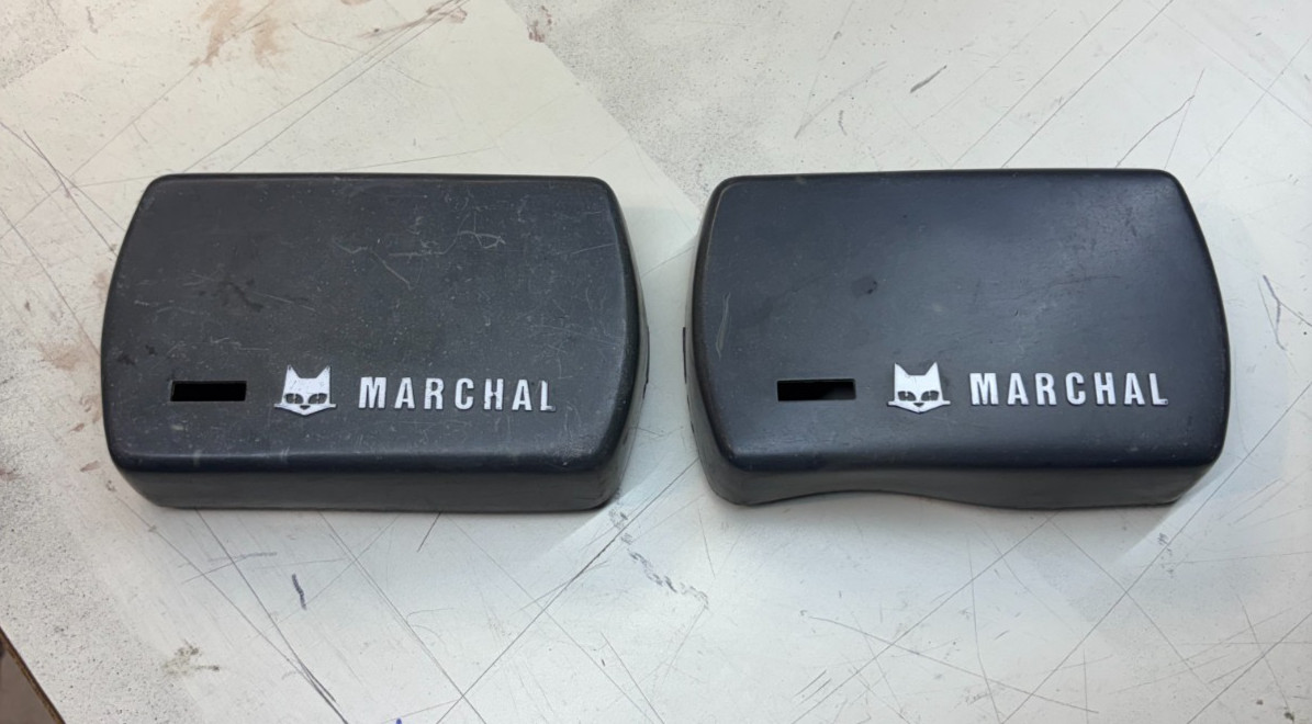 Vintage original 1983 85 86 Ford Mustang Capri Marchal 750 Fog Light covers
