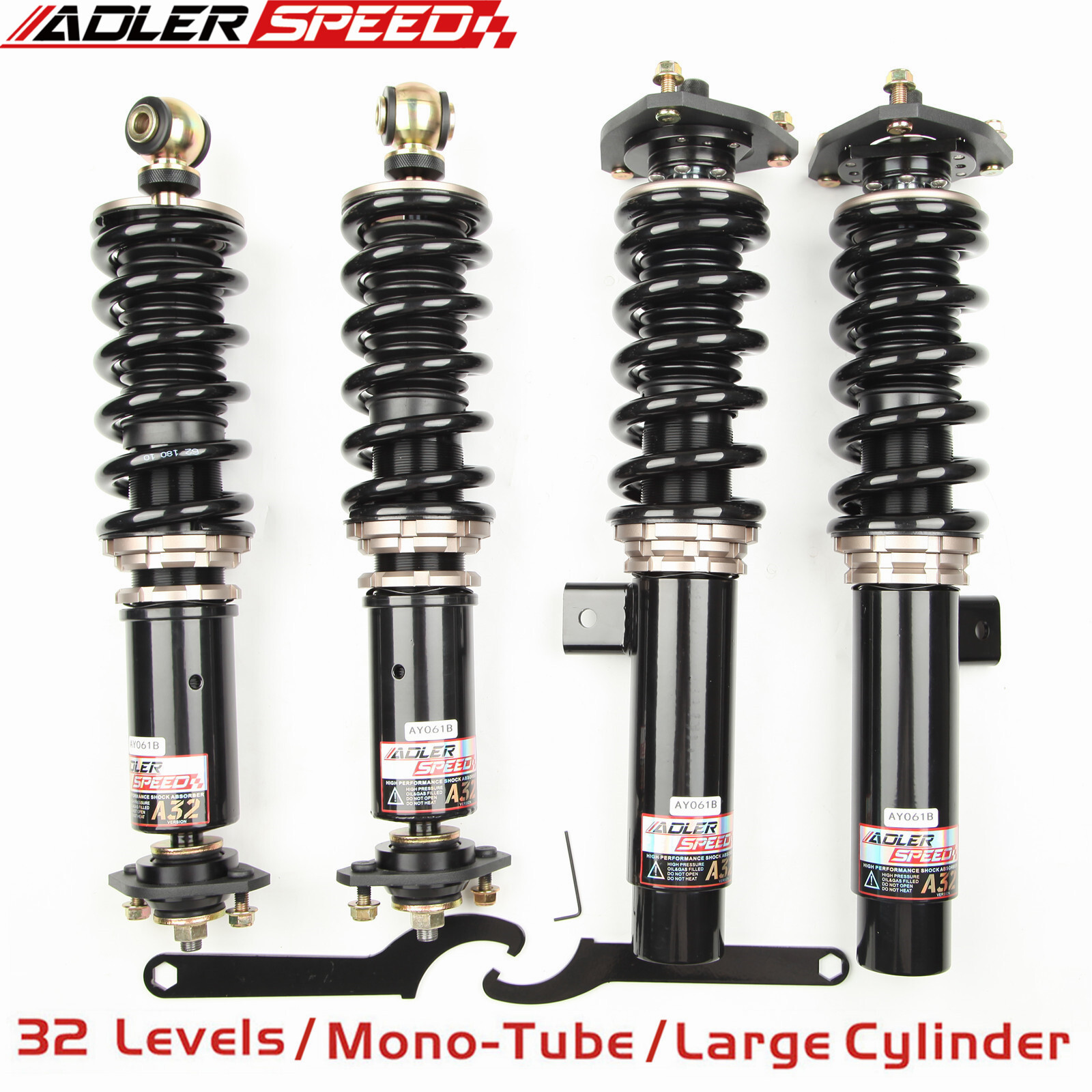 ADLERSPEED 32 Ways Coilovers for 99-05 BMW 3 Series E46 RWD True Coilover Setup
