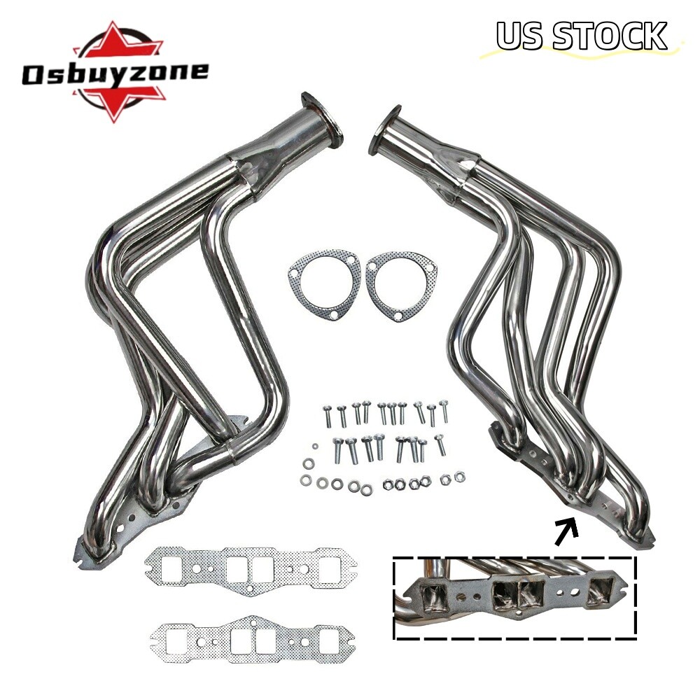 Stainless Long Tube Manifold Headers for Olds Cutlass Delta 65-74 350 400 455 V8