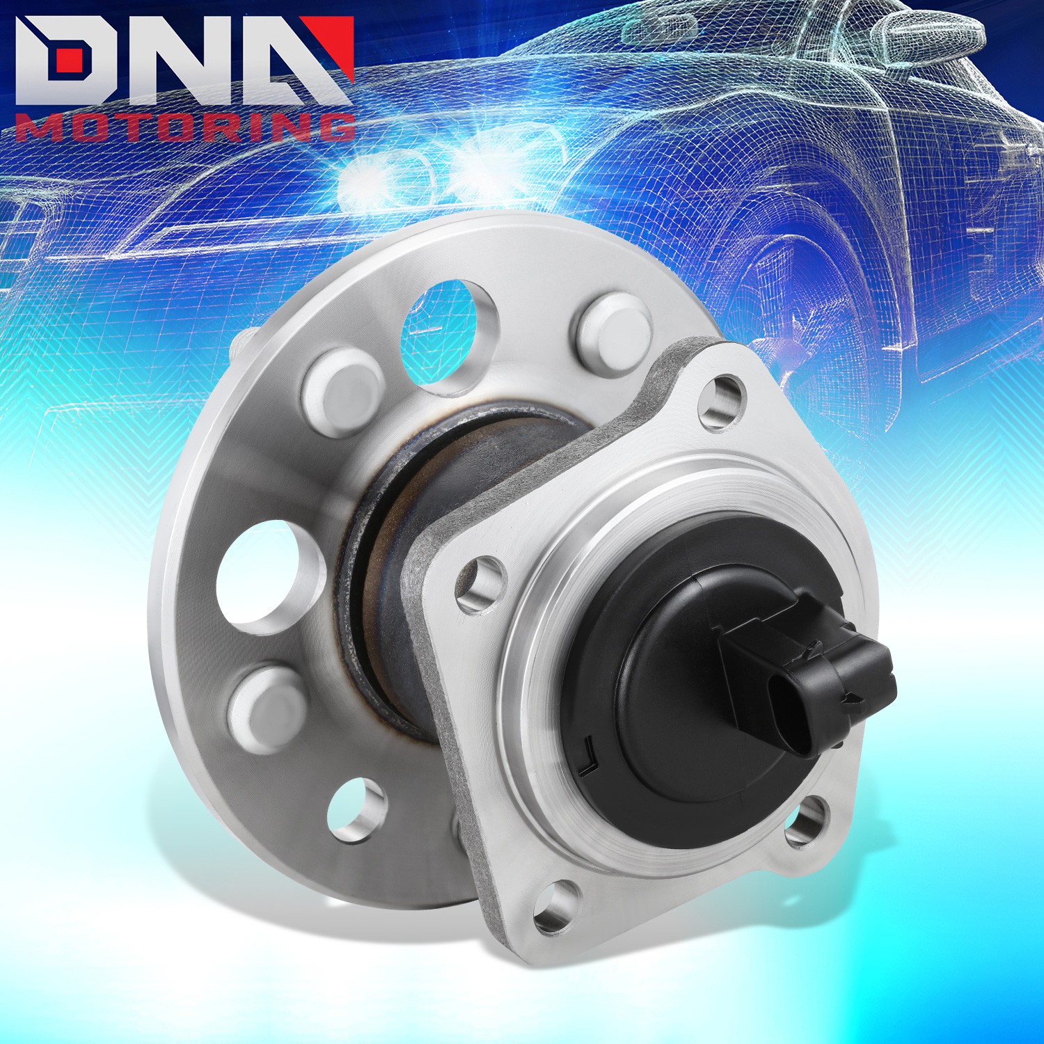 For 1998-2003 Toyota Sienna Rear Wheel Hub Bearing Assembly w/ ABS Sensor+Studs