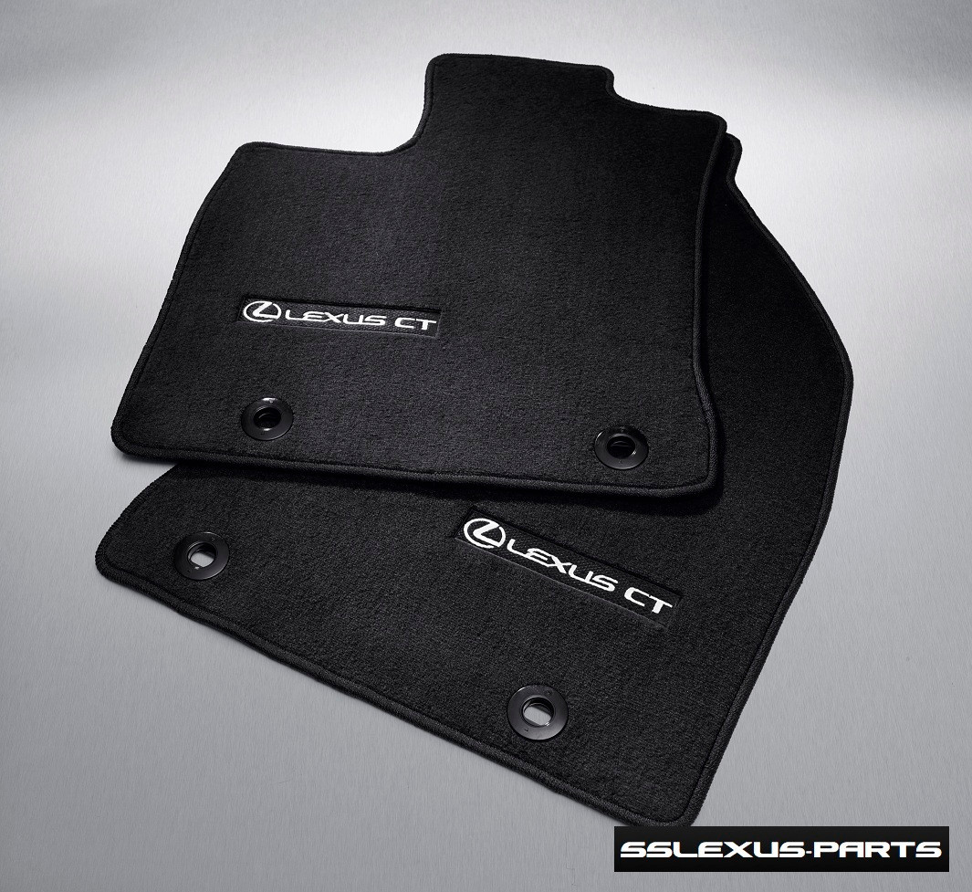 Lexus CT200H (2011-2017) OEM Genuine CARPET FLOOR MATS SET(Black) PT208-76110-25