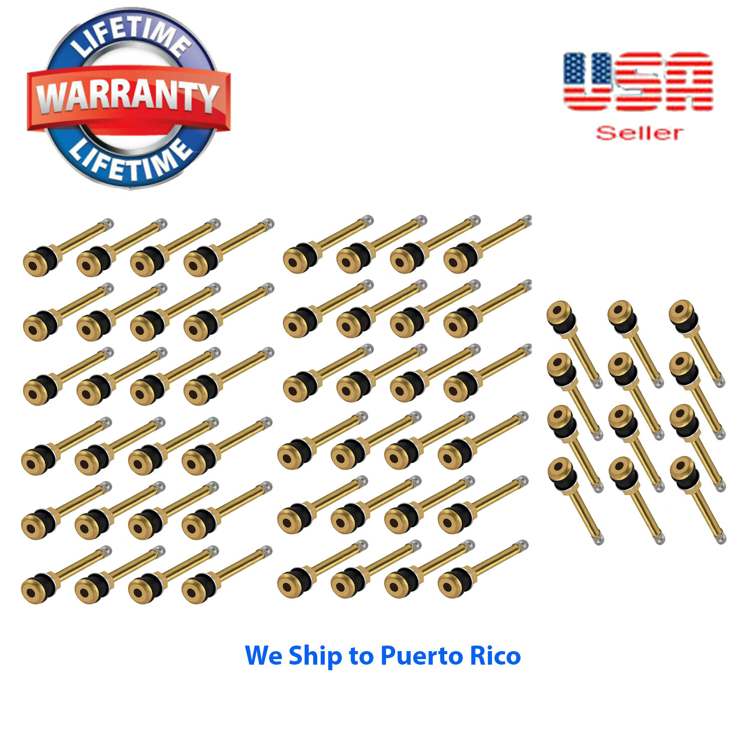 50 Kits TR573 Truck Tire Valve Stem Wheels 22.5 /24.5 For Rim Φ.625\