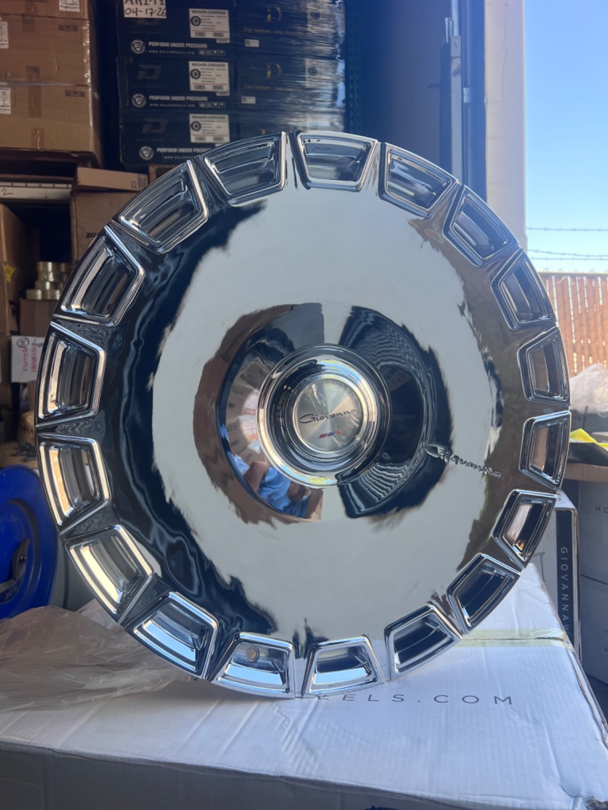 (4) 26X10 GIOVANNA DICOTTO CHROME RIM (6X139.7) ESCALADE TAHOE YUKON CYBERTRUCK