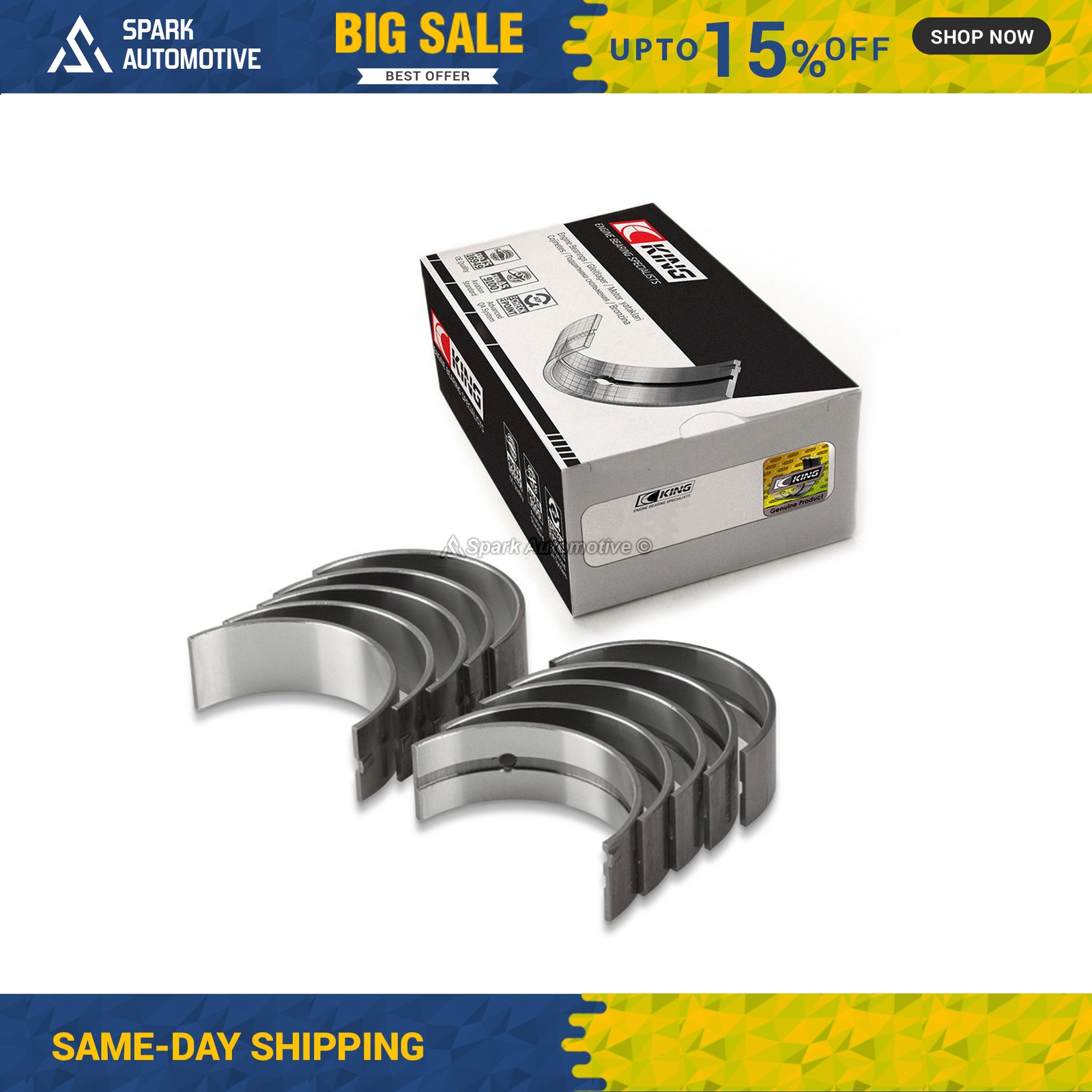 King Main Bearings Fit 97-15 Chevrolet Cadillac 4.8L 6.2L