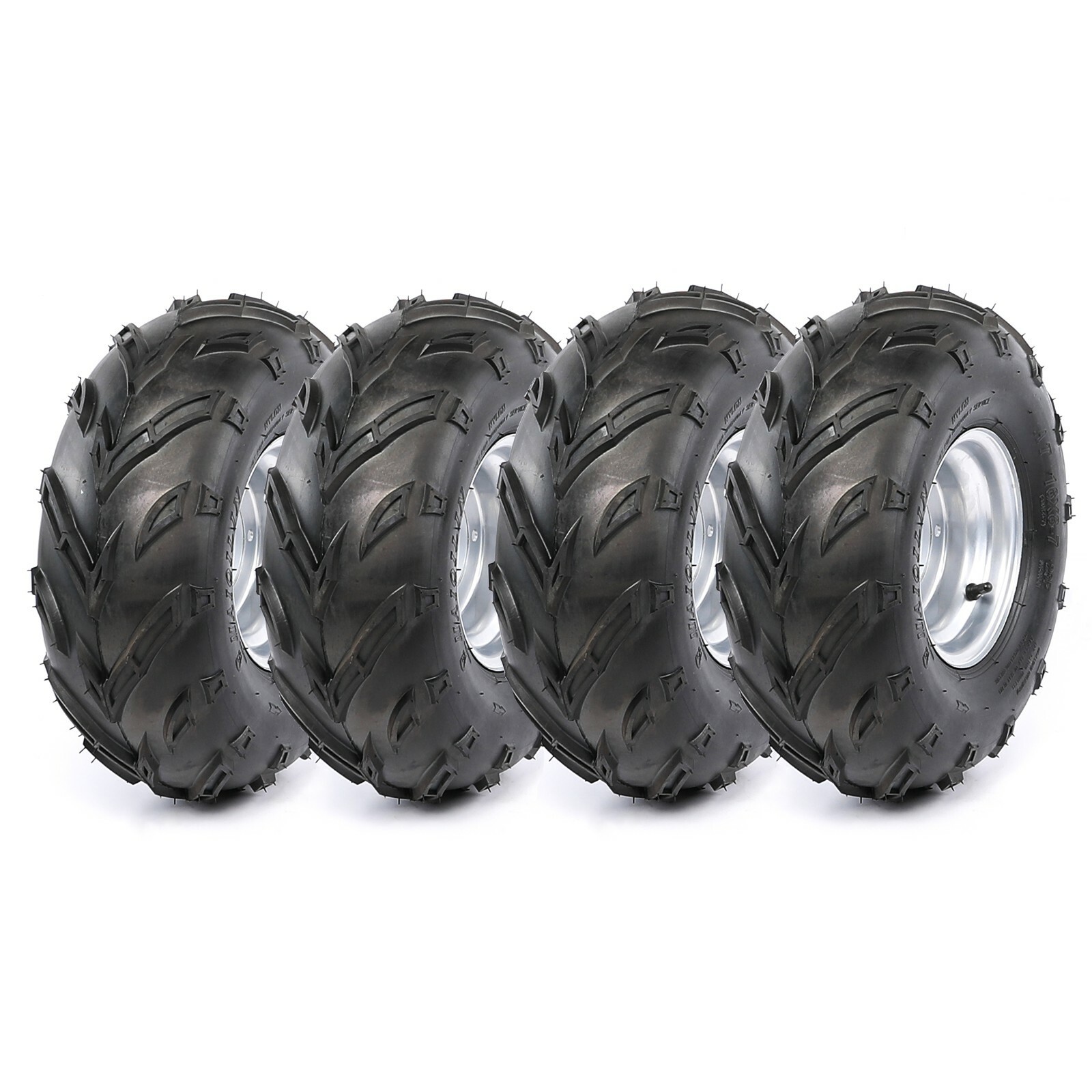 4pc 16X8-7 Tire and Rim 4 Lug Complete 7