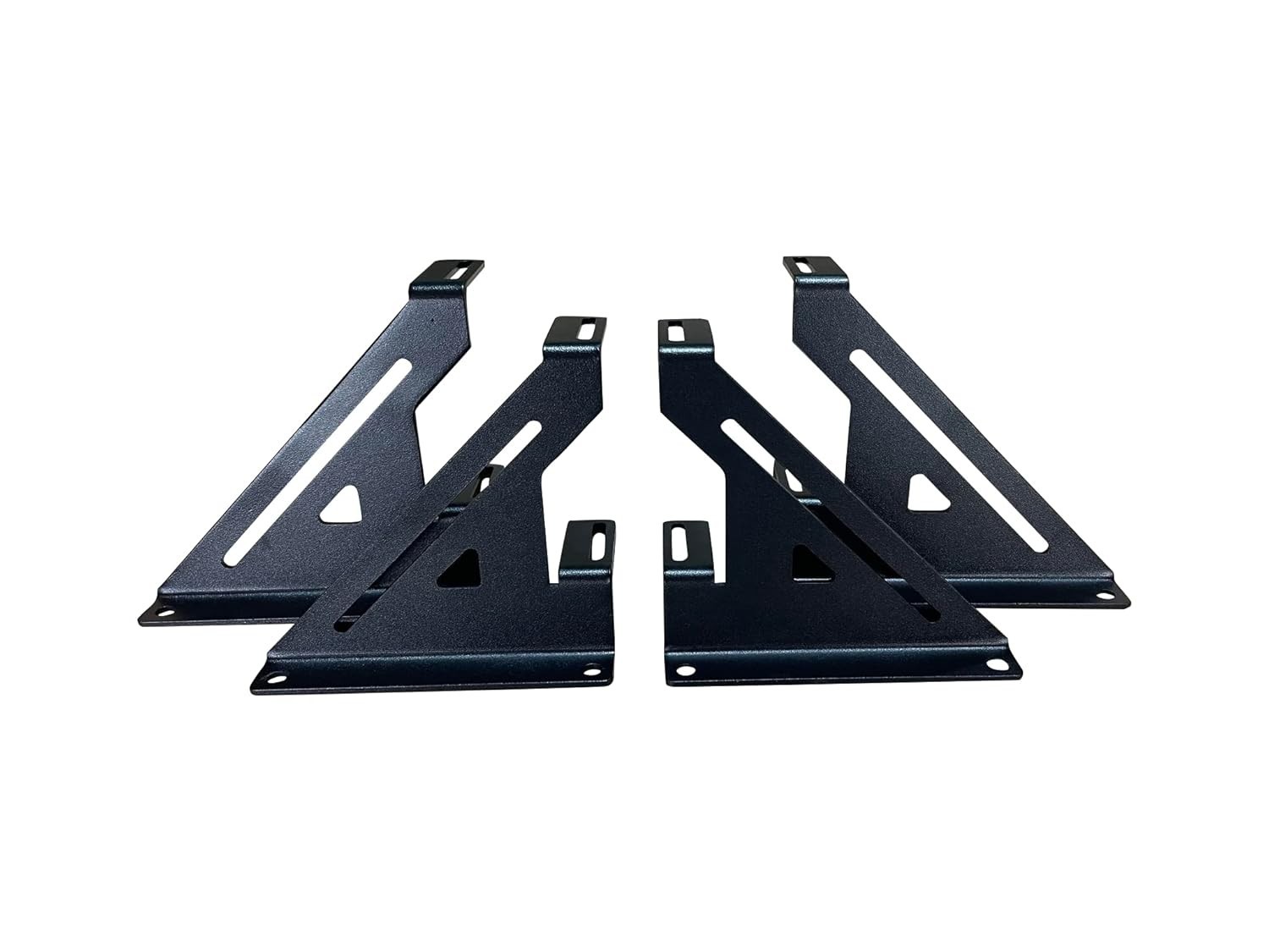 Droppin Hz 2 Amp Amplifier Rack, Laser Cut Steel, Black Powder Coated, Stacking