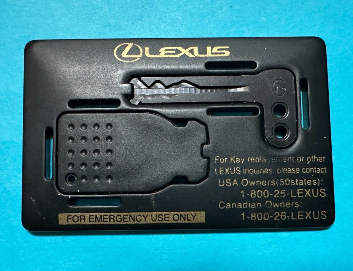 OEM 2004-2006 LEXUS LS430 LS SMART KEY EMERGENCY REPLACEMENT CARD TRANSPONDER 