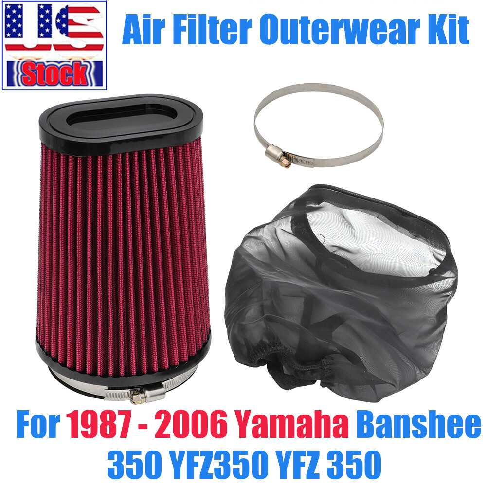 For Yamaha Banshee Pro Flow Air Filter Outerwear Kit Fit Stock Airbox For Yamaha Banshee Pro Flow Air Filter Outerwear Kit Fit Stock Airbox