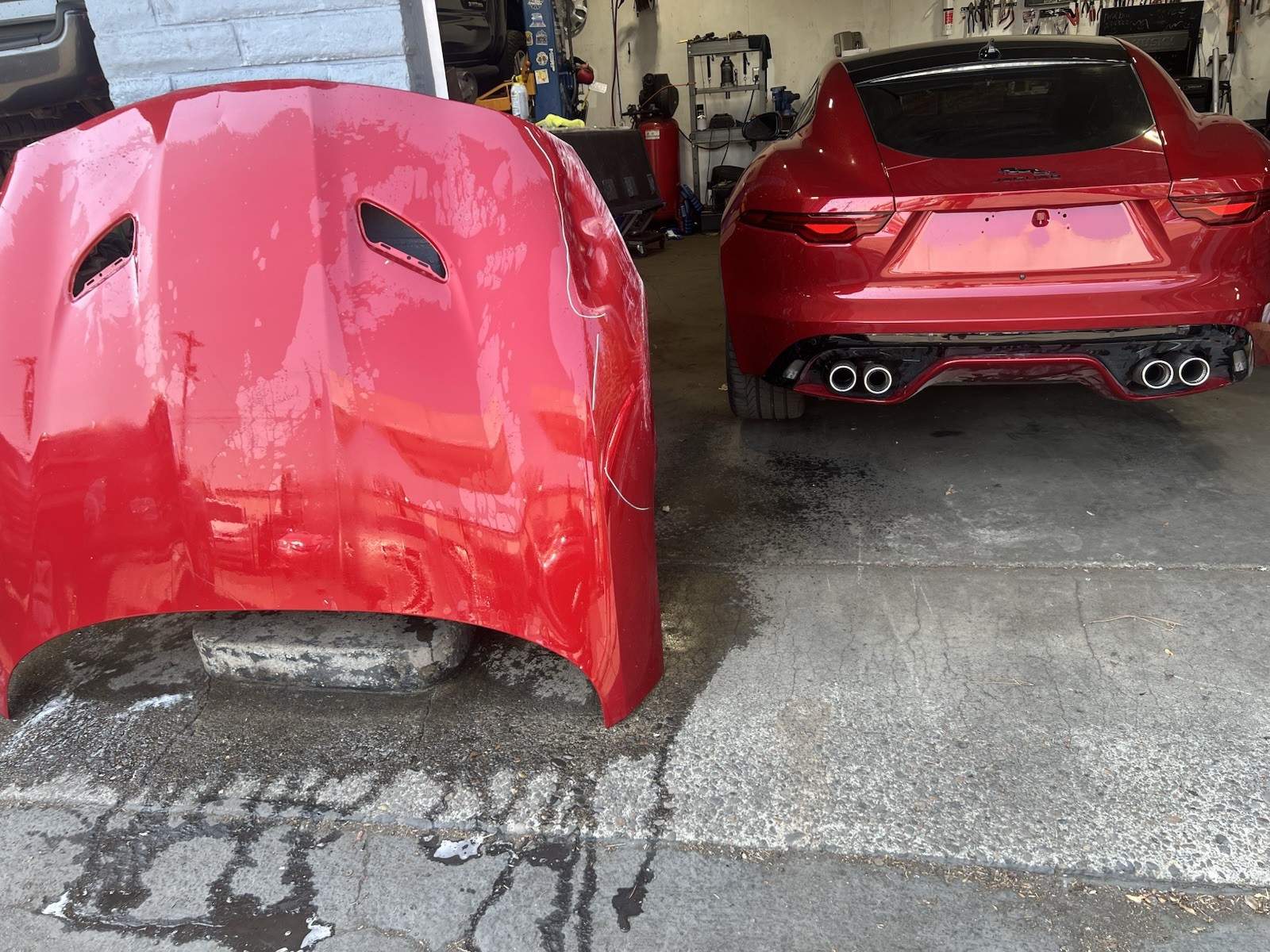 2021 2022 2023 2024 2025 JAGUAR F-TYPE Hood Bonnet Shell Panel OEM #H012 2021 2022 2023 2024 2025 JAGUAR F-TYPE Hood Bonnet Shell Panel OEM #H012