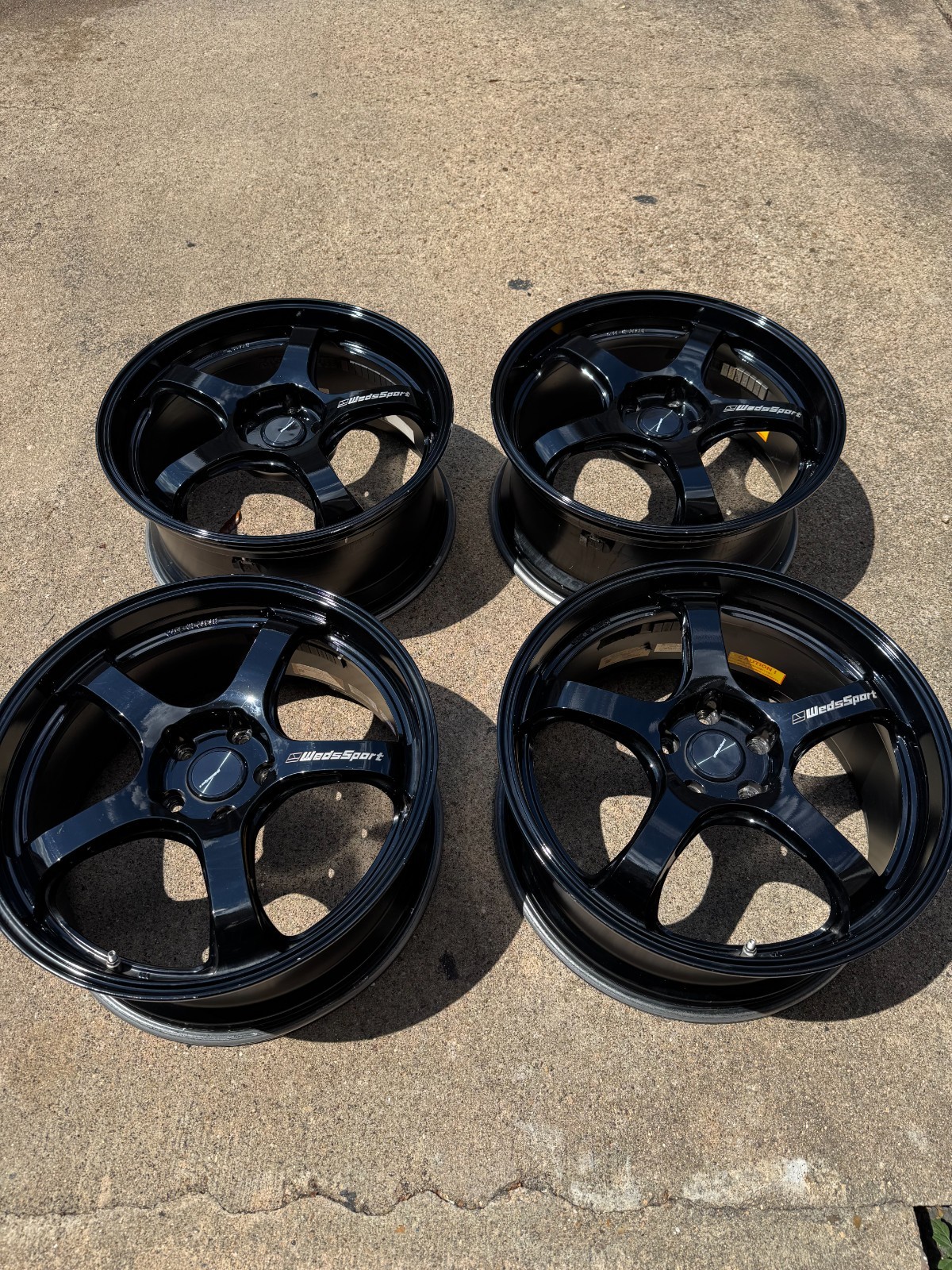 Wedssport RN-05N wheels 19x8.5, offset +45, 5x114.3, in Black ,used