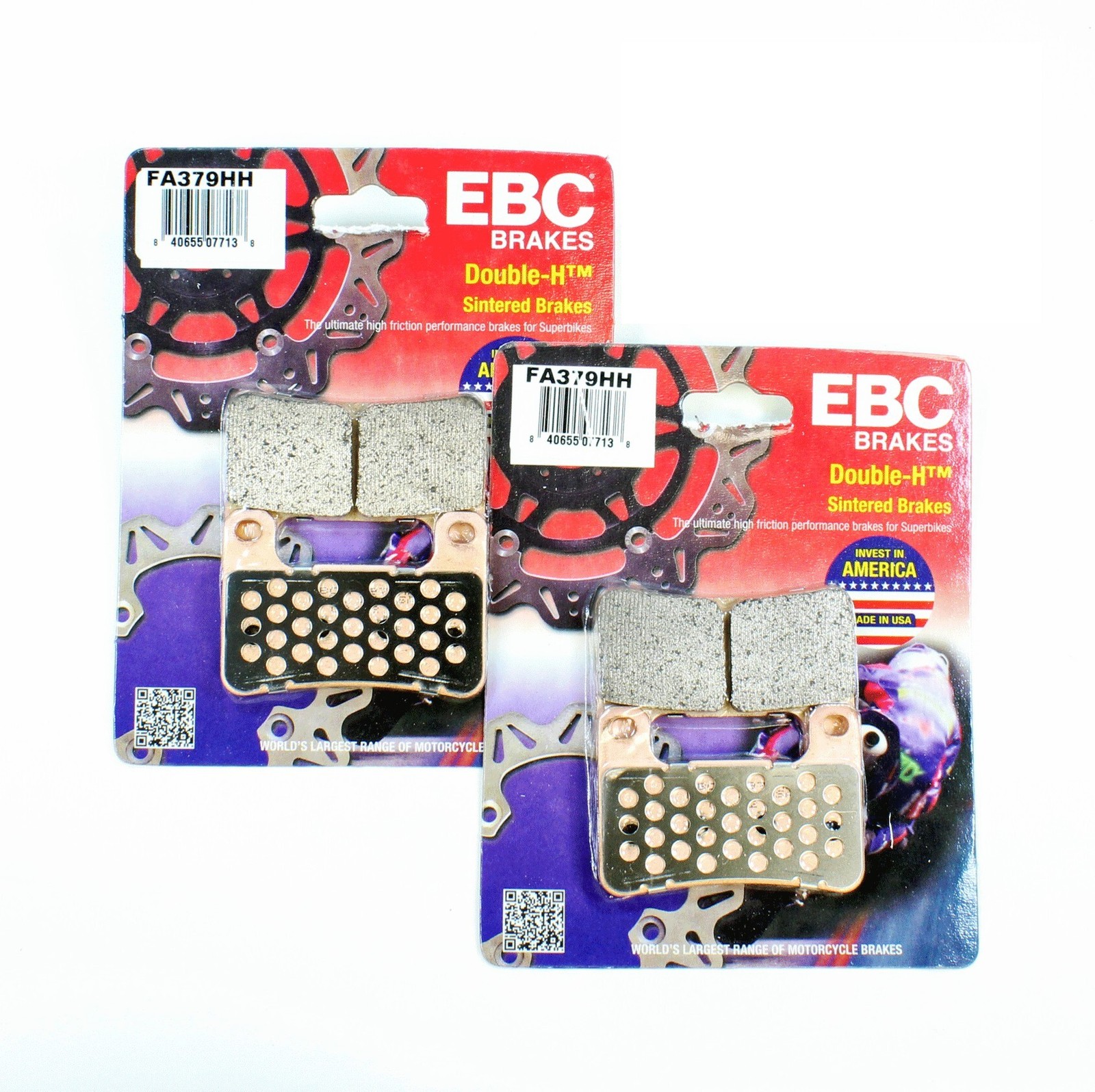 EBC Sintered Brake Pad Set - 2 Pr FA379HH for select Kawasaki & Suzuki models