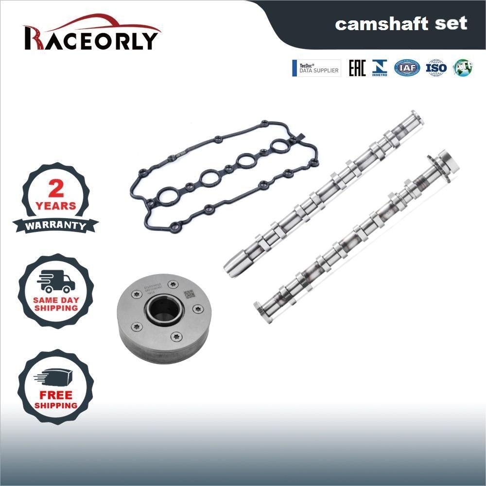 RACEORLY Camshaft & Sprocket Set For VW GTI Passat Audi A6 C6 2.0T BWA BPY BPJ
