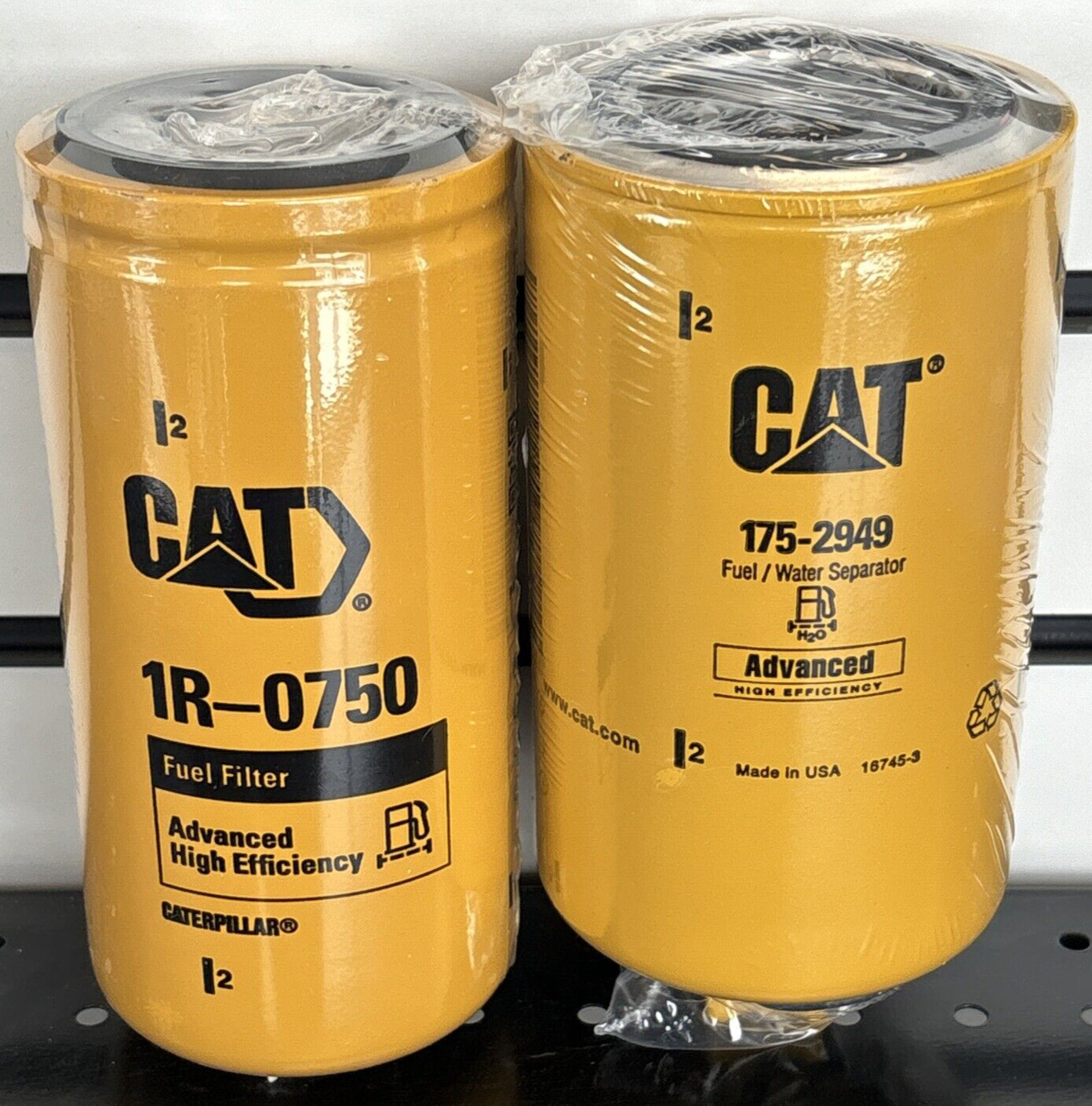 ~ BRAND NEW CAT 1R0750 FUEL FILTER & 1752949 WATER SEPARATOR for FASS LIFT PUMPS
