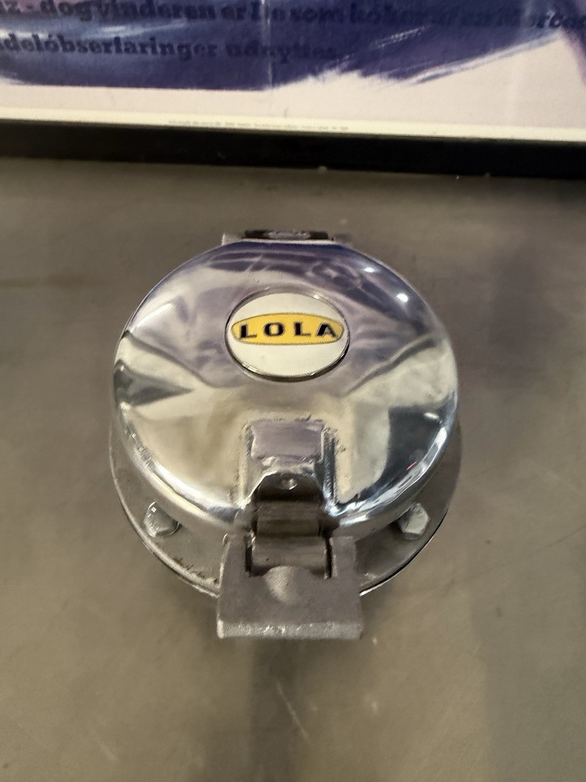 Lemans Monza Flip Top Gas Fuel Cap Lola T70 Race Car Vintage Rare