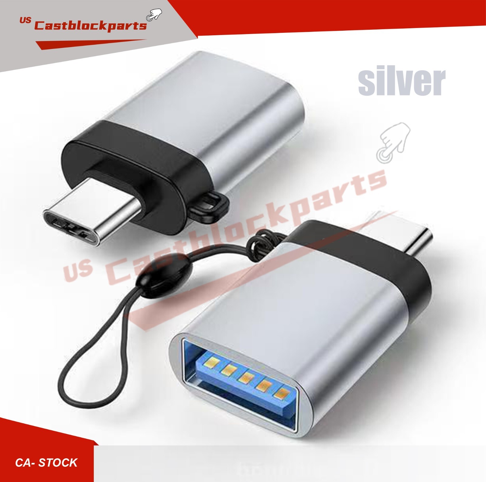2 PACK USB C 3.1 Type C Male to USB 3.0 Type A Female Port Converter Adapter NEW