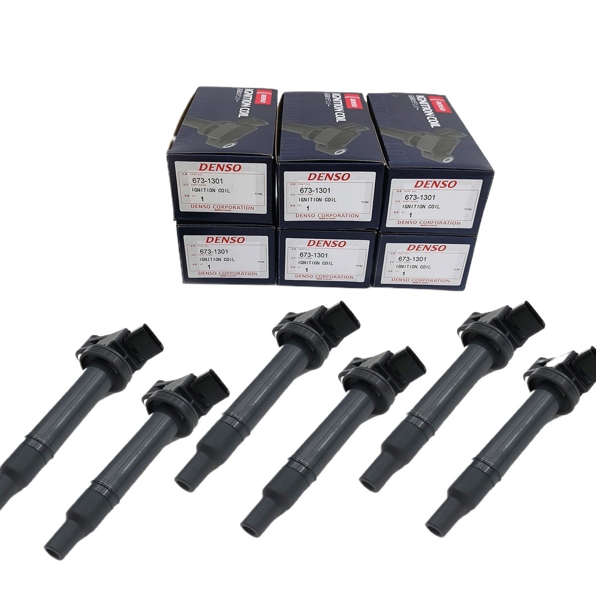 6x DENSO Ignition Coil 90919-02234 673-1301 For 1999-2010 Toyota Lexus 3.0L 3.3L 6x DENSO Ignition Coil 90919-02234 673-1301 For 1999-2010 Toyota Lexus 3.0L 3.3L