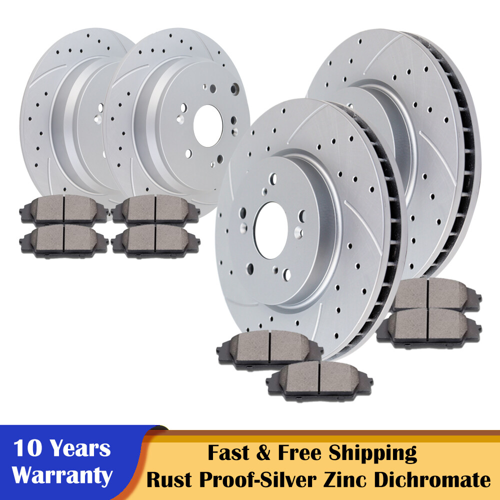 Front Rear Brake Rotors and Ceramic Pads Disc Kit for 07-11 Honda CR-V ACURA RDX Front Rear Brake Rotors and Ceramic Pads Disc Kit for 07-11 Honda CR-V ACURA RDX