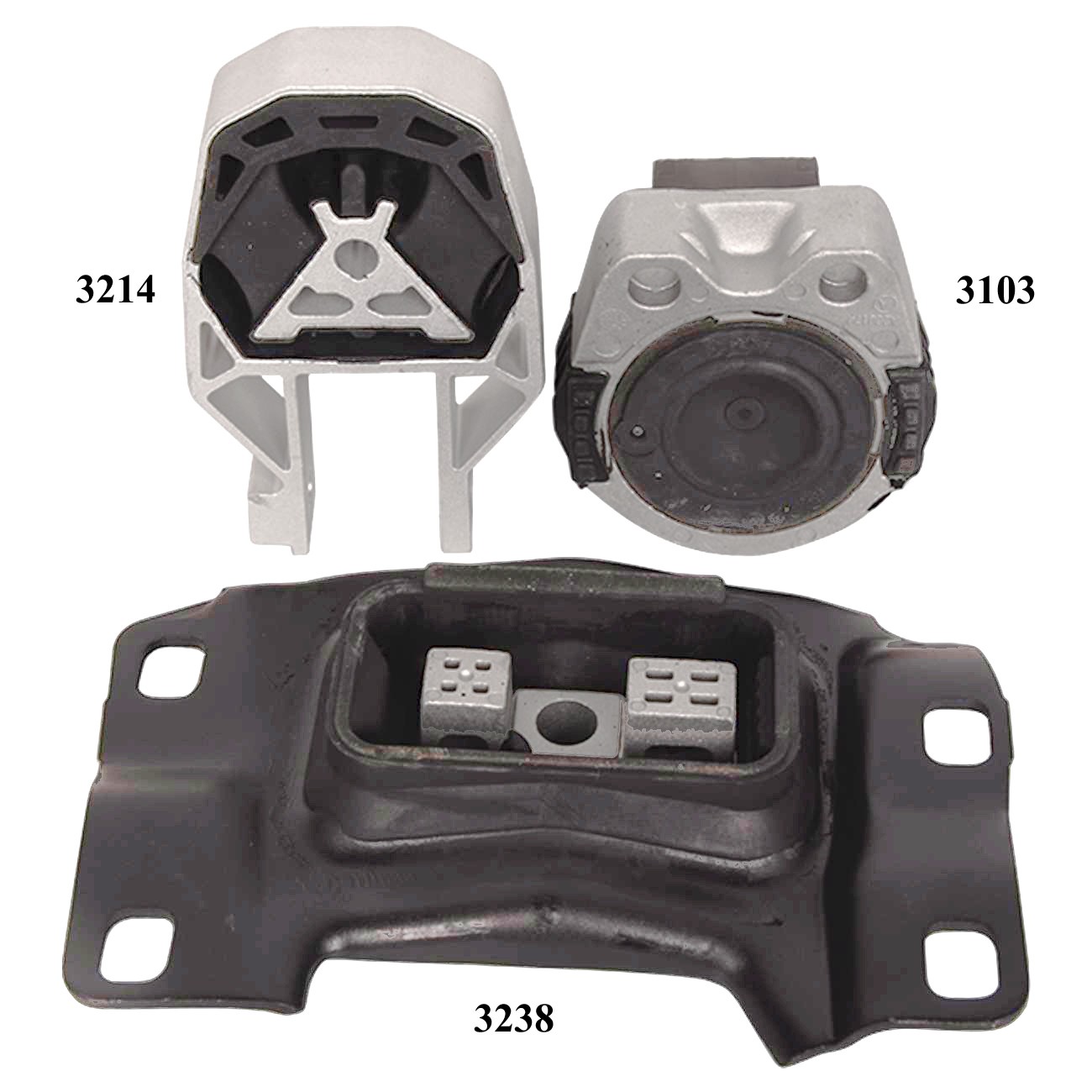 Engine Mounts 3PCS Set For Ford Focus 2012-2018 L4-2.0L 3214 3103 3238