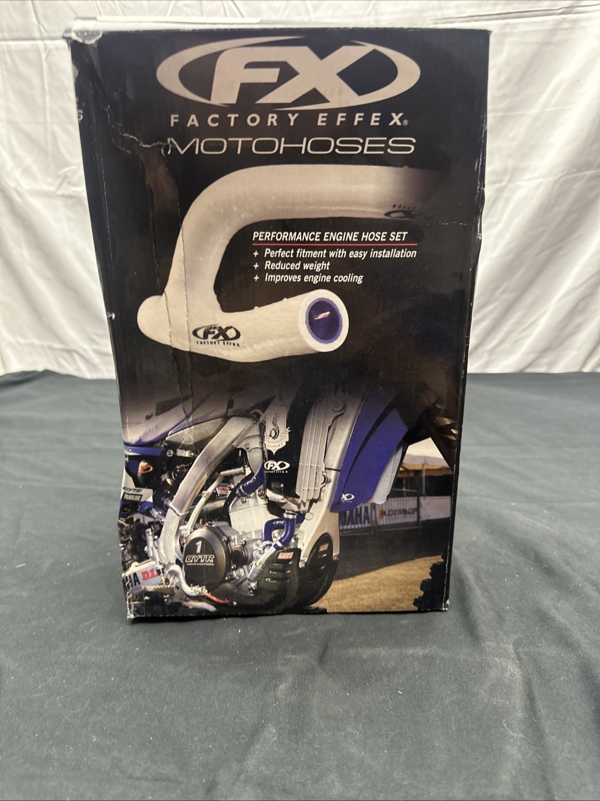 Factory Effex Blue Radiator Y-Hose Kit Honda CRF450R 13-14 14-34324 Damaged Box Factory Effex Blue Radiator Y-Hose Kit Honda CRF450R 13-14 14-34324 Damaged Box