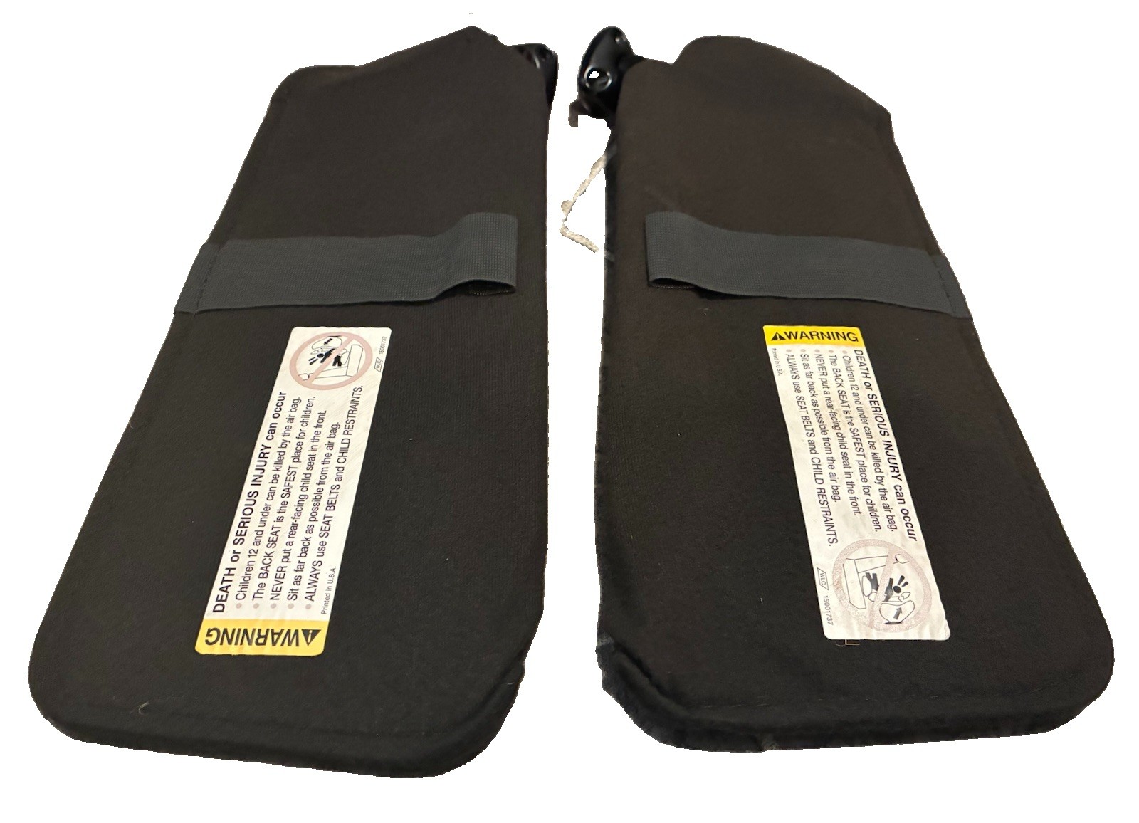 1993-2002 Chevy Camaro Firebird Sun Visors Set Driver Passenger Pair OEM