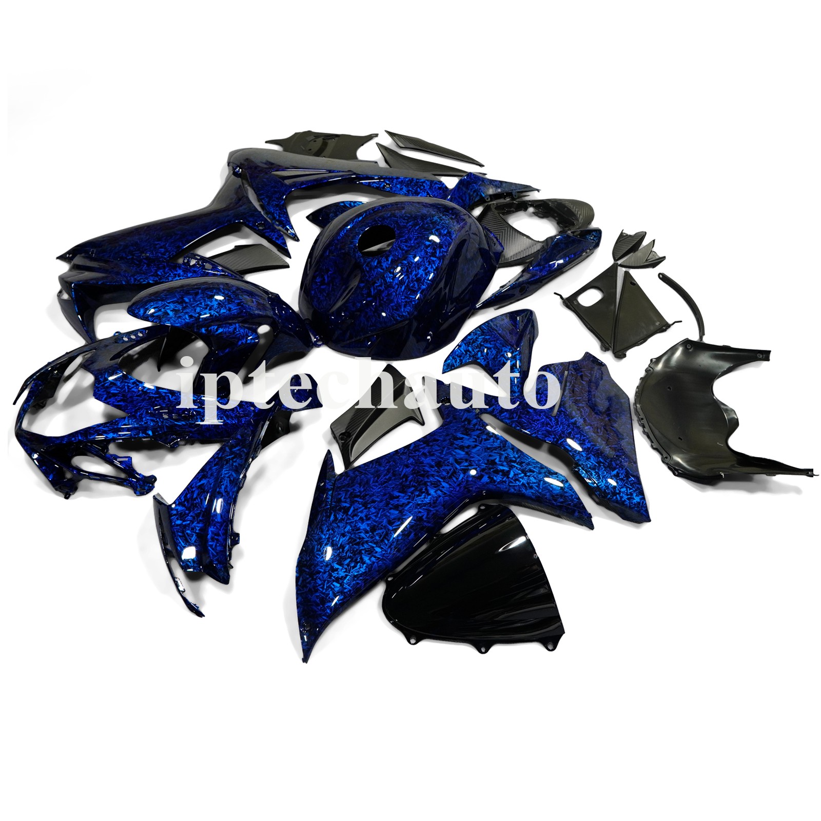Blue Forged Carbon Fiber Fairings Body Kit+Tank For Suzuki GSXR600/750 2011-2026 Blue Forged Carbon Fiber Fairings Body Kit+Tank For Suzuki GSXR600/750 2011-2026