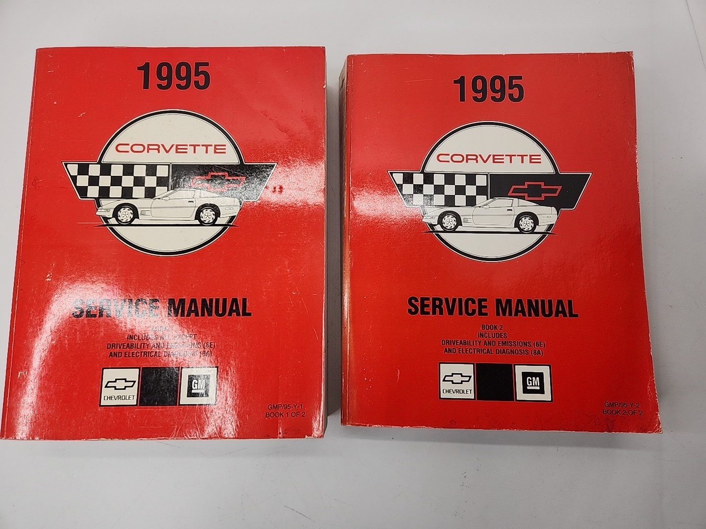 1995 Chevrolet Corvette ORIGINAL Service Manual 2 Volume Set (6E) (8A) GM-STG