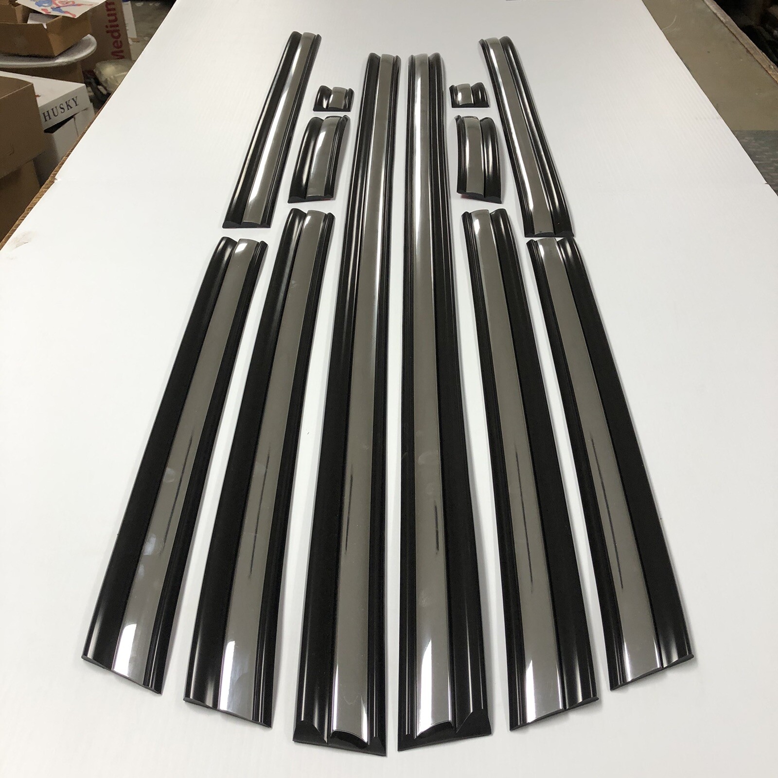 Pre-Cut Body Side Molding Trim 1992-96 F150 F250 Ford Truck Long Bed S/C or E/C