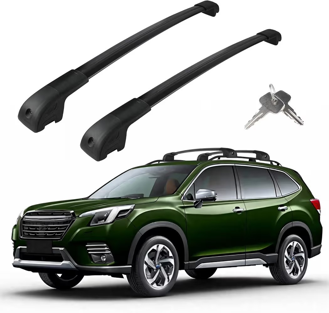 330LBS Roof Rack Cross Bars For 2014-2026 Subaru Forester T-Slot Lock...