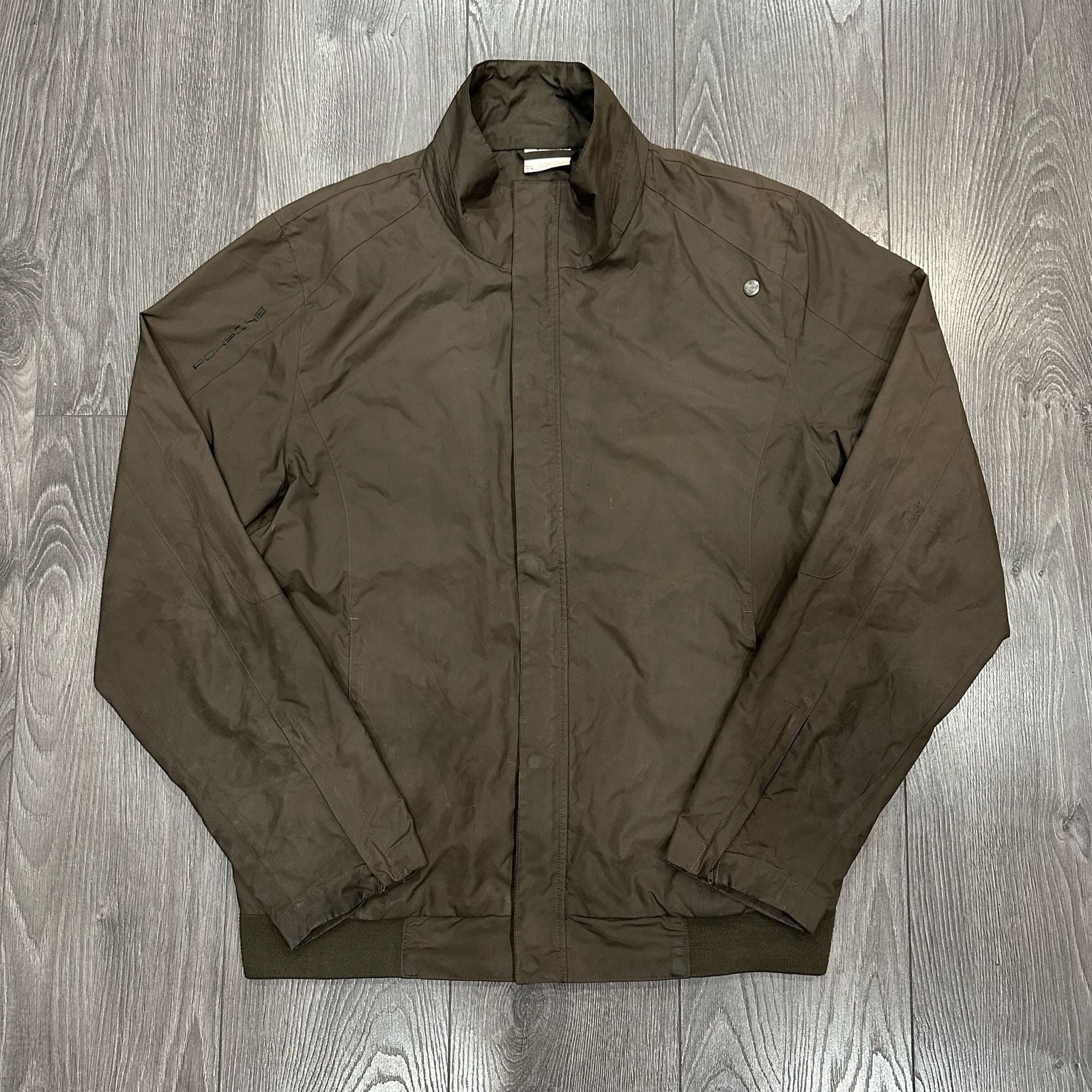 Porsche Design Driver's Selection Men's Brown Windbreaker Size US M Porsche Design Driver's Selection Men's Brown Windbreaker Size US M