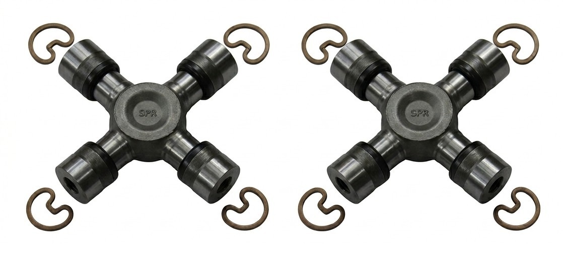 NEW PAIR Genuine OEM Dana Spicer SPL55X 1480 Universal U Joint Set Driveshaft