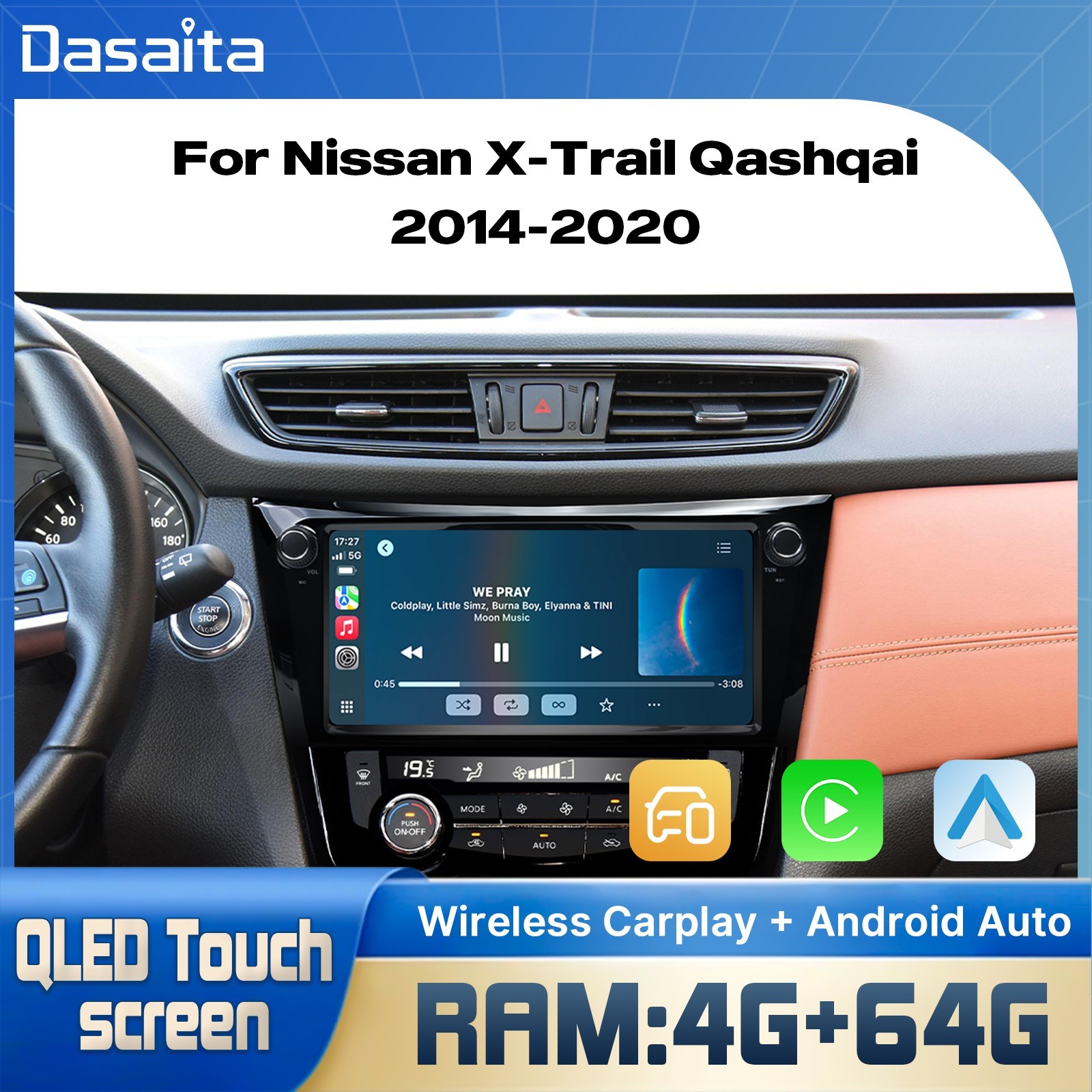 Dasaita G13 Car Radio For Nissan Rogue 2014-2020 Rogue Sport 2018-2020 CarPlay Dasaita G13 Car Radio For Nissan Rogue 2014-2020 Rogue Sport 2018-2020 CarPlay