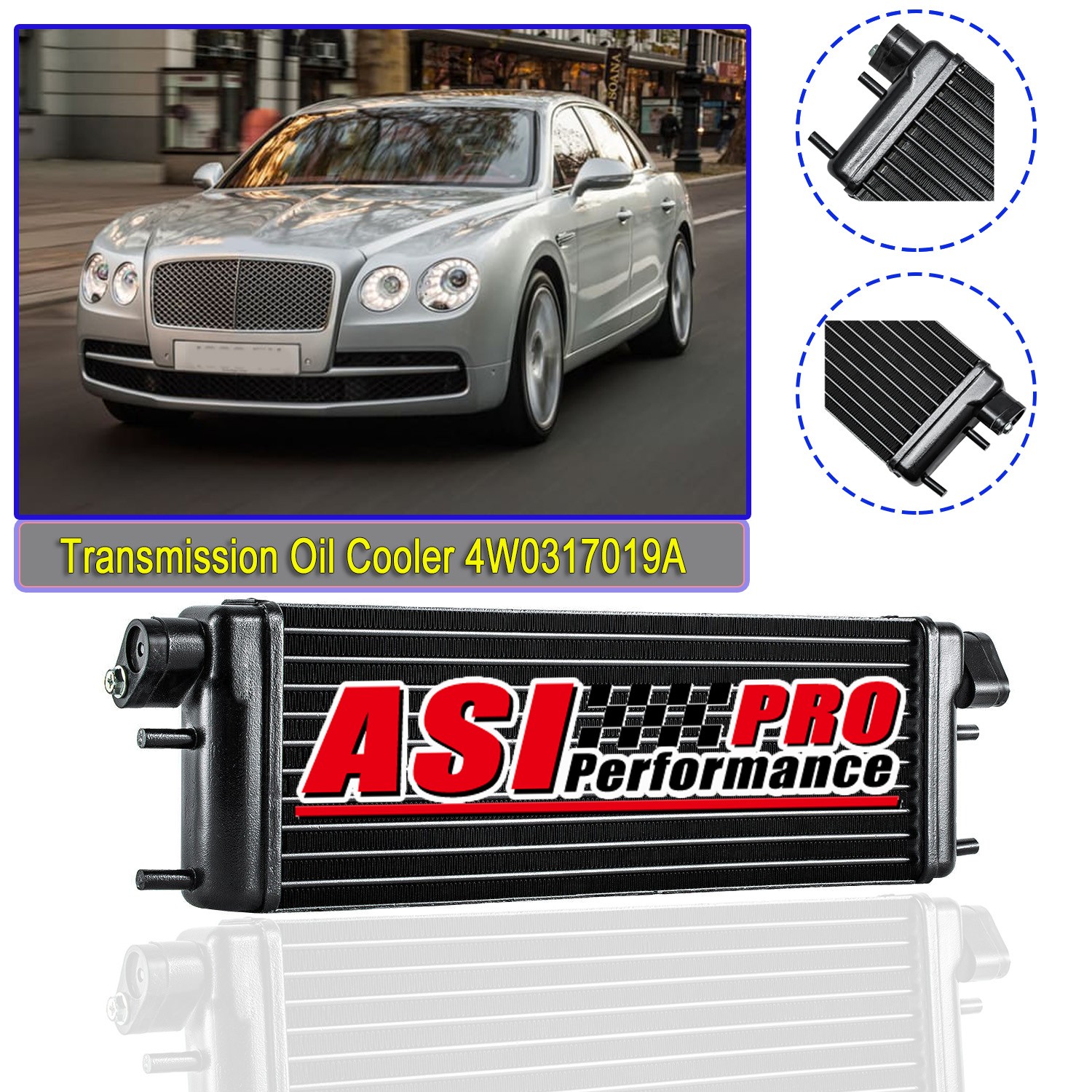 Transmission Oil Cooler 4W0317019A For 12-18 Bentley Continental Flying Spur GT Transmission Oil Cooler 4W0317019A For 12-18 Bentley Continental Flying Spur GT