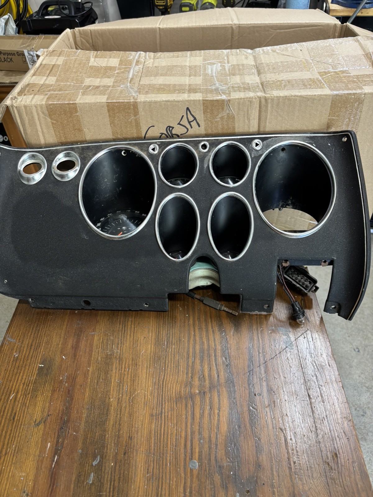 Corvair Corsa Late Model Dash and Instruments fits 1965 - 69 Corvair Corsa Late Model Dash and Instruments fits 1965 - 69