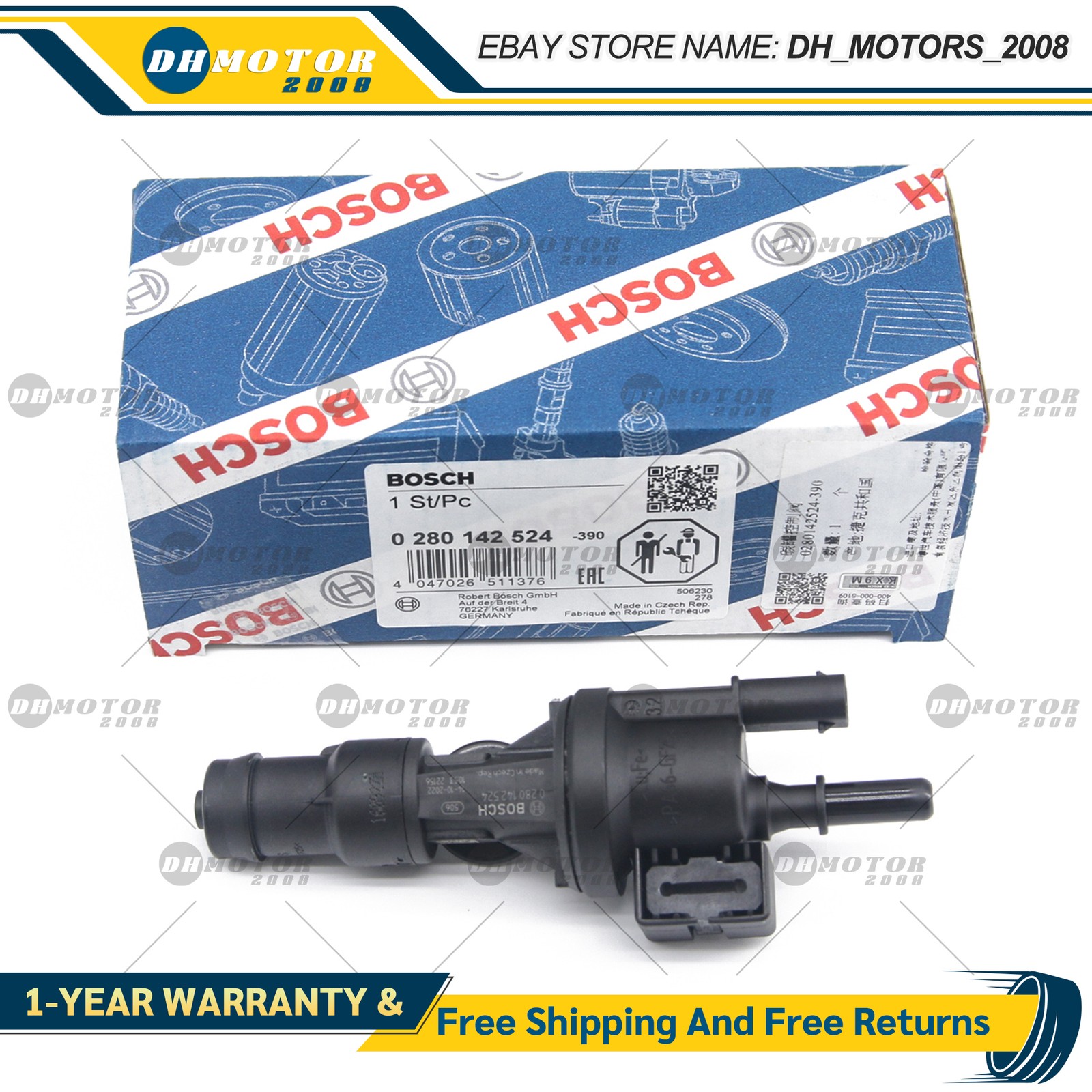 OEM BOSCH Fuel Tank Breather Valve 13907621174 For BMW X1 X2 216i 225i MINI One