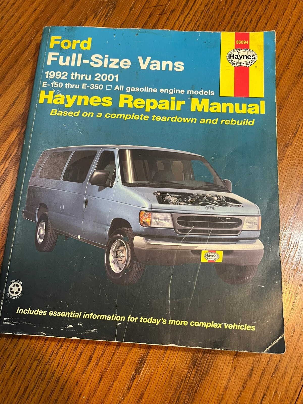 Haynes Ford 1992-2001 E-150 E-350 Repair Manual Haynes Repair Manual 36094 Haynes Ford 1992-2001 E-150 E-350 Repair Manual Haynes Repair Manual 36094