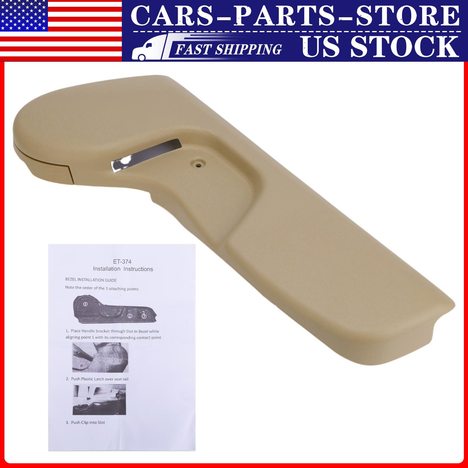 FRONT LEFT DRIVER SIDE BEIGE SEAT TRIM BEZEL FOR TOYOTA TACOMA 2001 2002-2004 US
