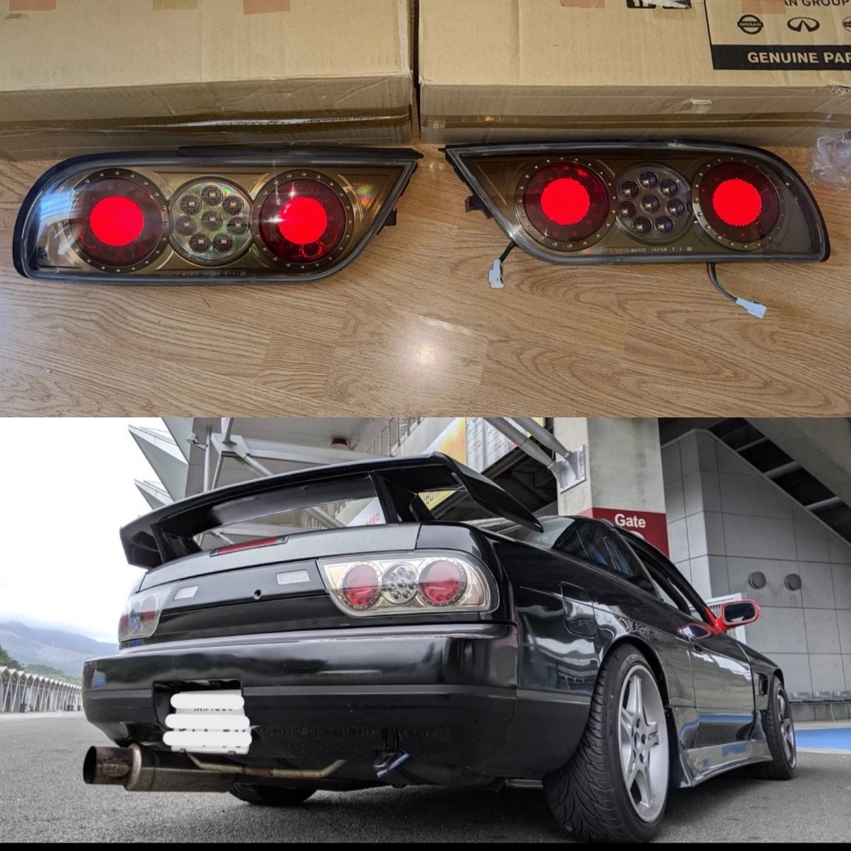 GANADOR LED TAIL LIGHTS for 180SX 240SX S13 NISMO RARE TYPE X KOUKI RPS13