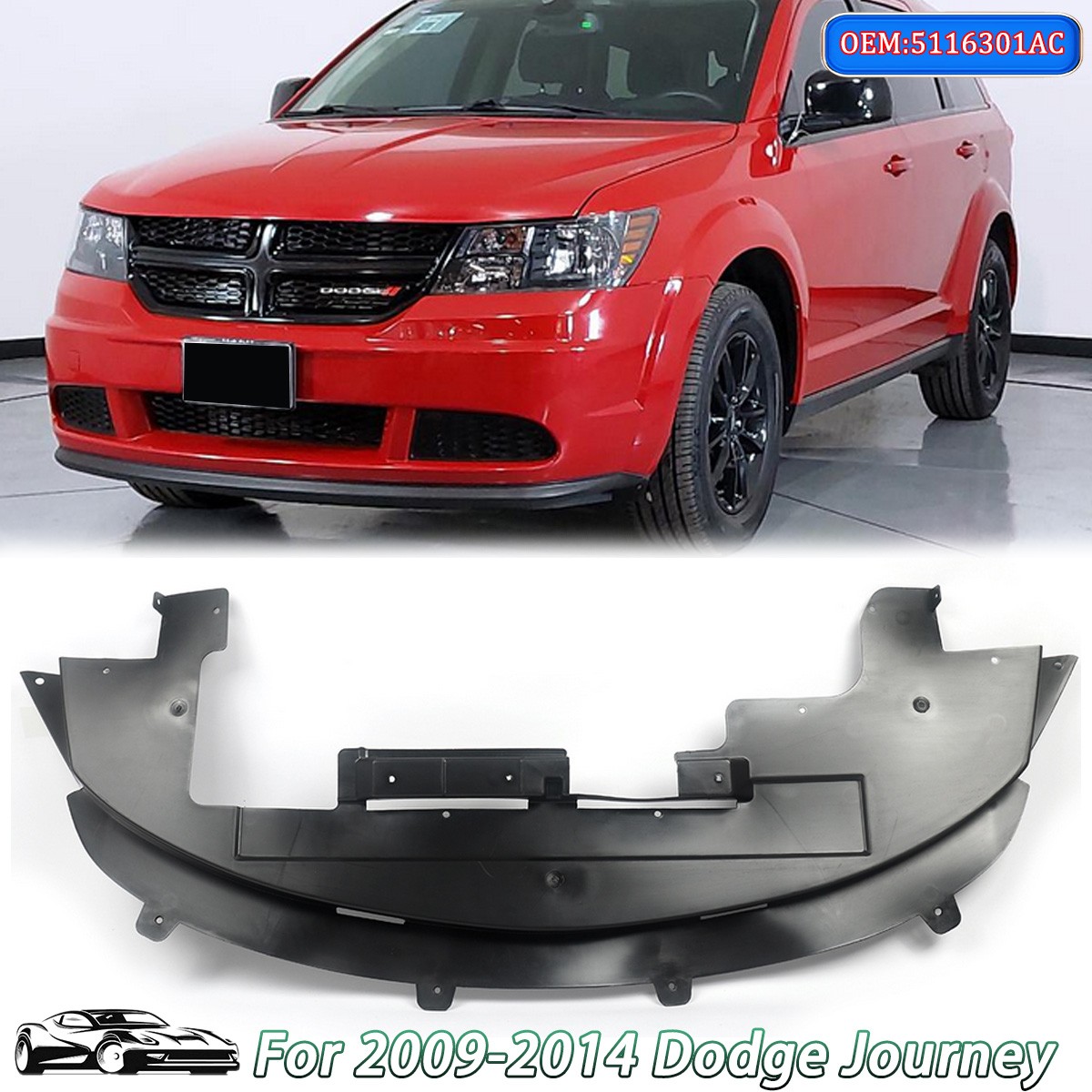 NEW Air Dam Front Lower Valance Engine Under Cover For Dodge Journey 2009-2014