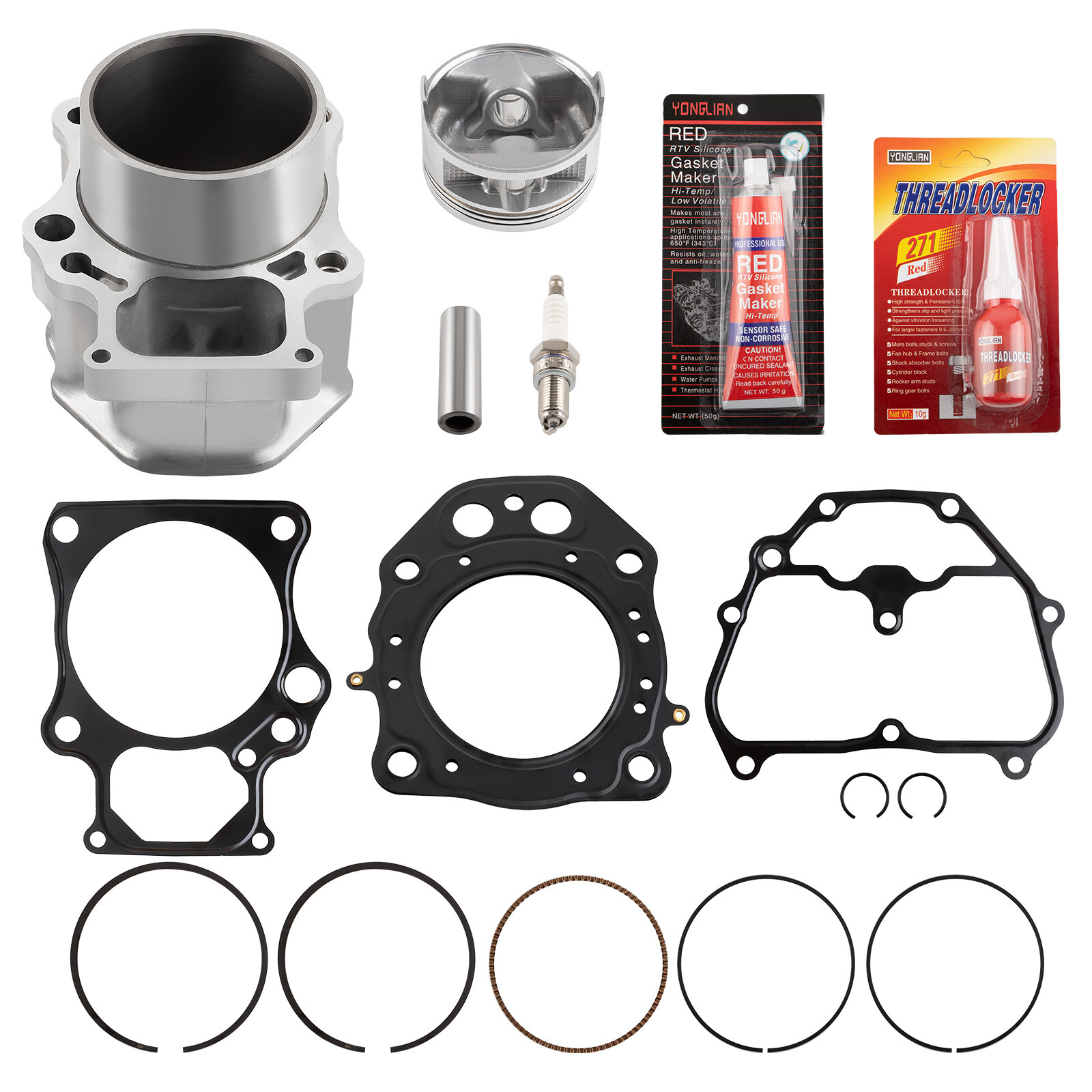 Cylinder Piston Rings Gasket Kit for 2007-2018 Honda Rancher TRX420 FE FM TE TM