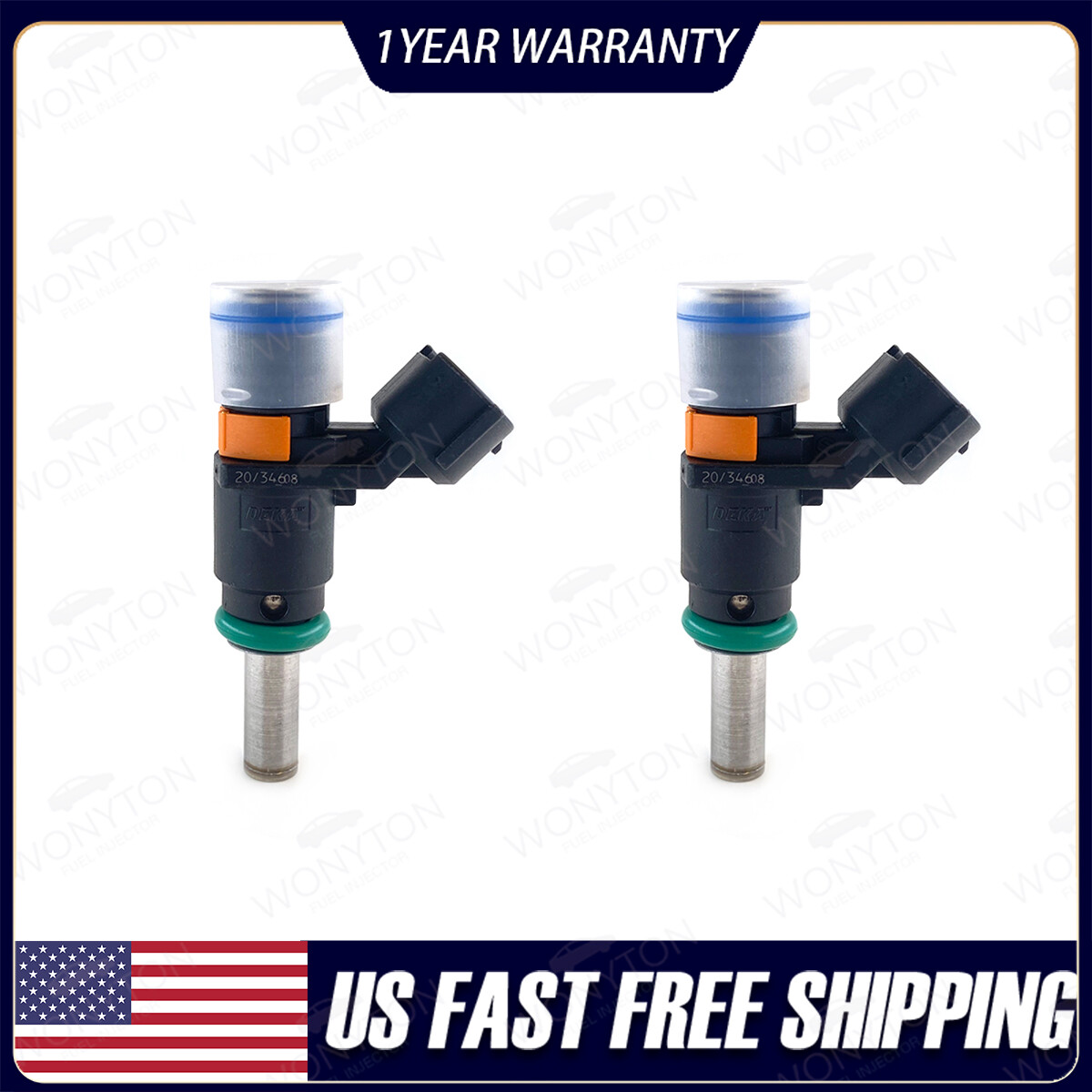 2Pcs Fuel Injectors UP 10-Hole For CAN-AM Commander Outlander RENEGADE 800 1000