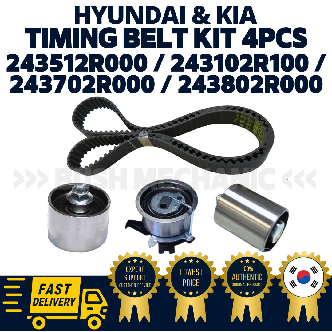 GENUINE OEM Timing Belt Kit 4PCs 243512R000 243102R100 243702R000 243802R000