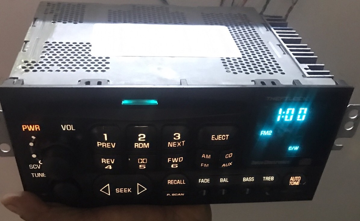 ✅95-02 DELCO CHEVY CAVALIER IMPALA Montecarlo S10 BLAZER FULLY LIGHTED OEM RADIO